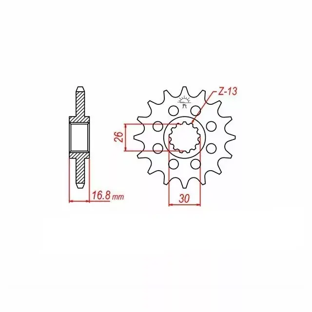 Online Kaufen Ritzel 17 Zähne Teilung 520 passend für Honda