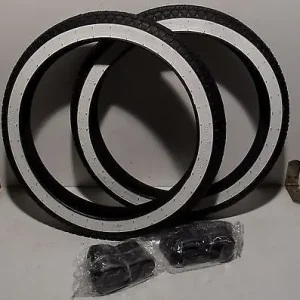 2x Reifen + Schläuche Weißwandreifen 2 1/4 - 16 Alt : 20 x 2,25 Hercules Vespa Schnäppchen