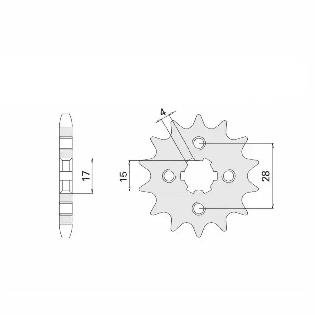 Ritzel 15 Zähne Teilung 420 passend für Honda Solange Der Vorrat Reicht