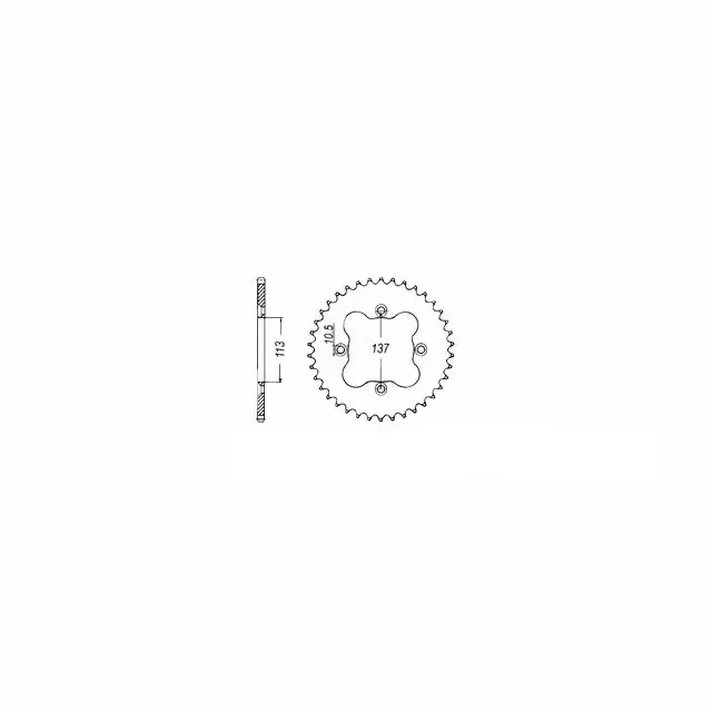 Kettenrad Stahl 36 Zähne Teilung 520 passend für Suzuki LTR450 Preis Gesenkt