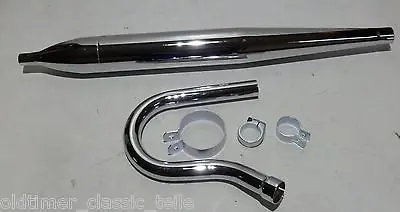 Abverkauf Repro Zündapp RS 50 Roller Kleinkraftrad Auspuff Krümmer Auspuffanlage Zigarre