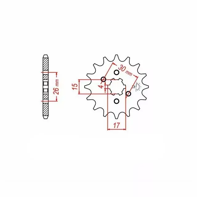 Preiswert Ritzel 13 Zähne Teilung 420 passend für Honda