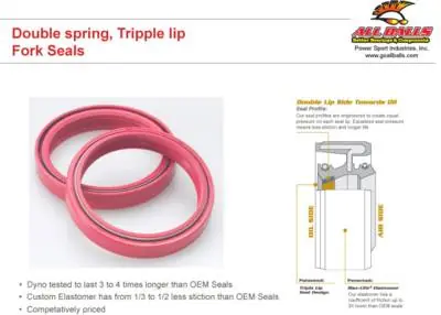 Echt Suzuki RM 65 Gabelsimmerringe