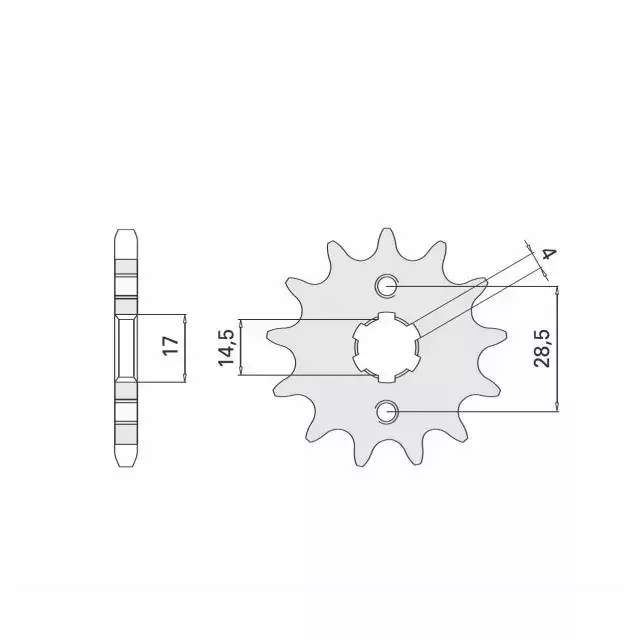 Ritzel 11 Zähne Teilung 420 passend für Aprilia, Sachs Jetzt Bestellen