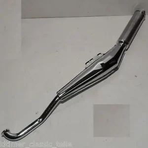 Jetzt Bestellen Puch Maxi Auspuff Krümmer Auspuffanlage wie Biturbo Silber 25mm Krümmer Tuning