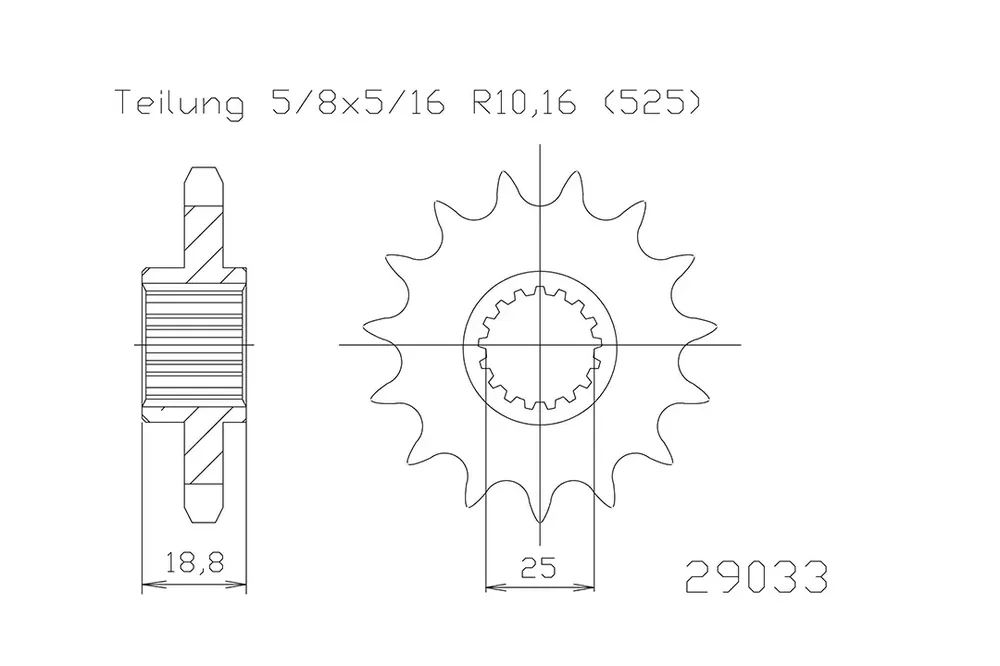 Neue Ware Ritzel 20 Zähne Teilung 525 passend für BMW F800R