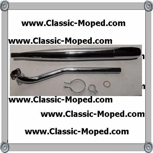 Kostenfreie Lieferung Auspuff + Krümmer Auspuffanlage Hercules Prima P3 NEU Flansch rechtsabgehend