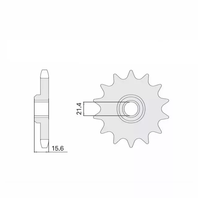 Beliebt Ritzel 14 Zähne Teilung 520 passend für Yamaha, MZ u. a.