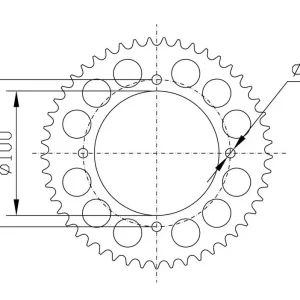 Kettenrad Aluminium passend für BETA Z-63 Sonderaktion