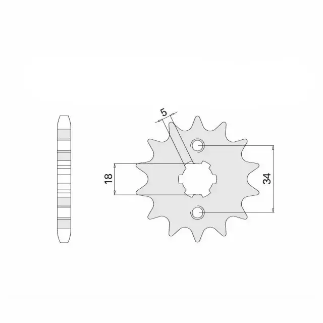 Kracherpreis Ritzel 15 Zähne Teilung 428 passend für Kymco Pulsar 125 M2