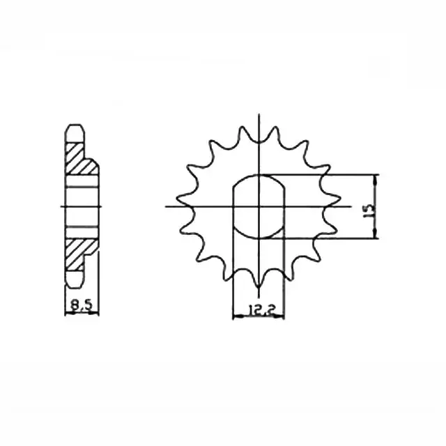 Aktuell Ritzel 11 Zähne Teilung 415 passend für KTM