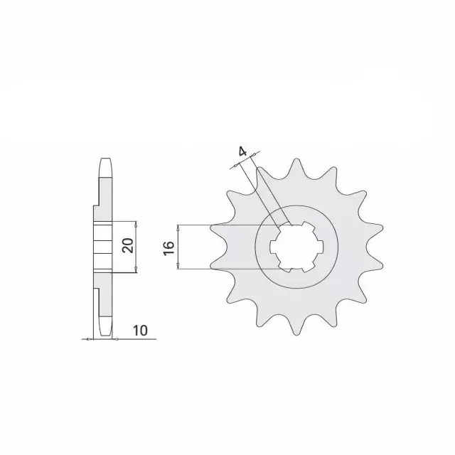 Expressversand Ritzel 16 Zähne Teilung 428 passend für Sachs XTC125