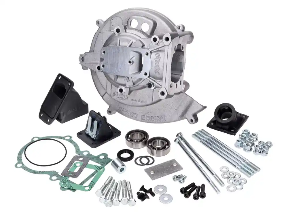 Wochenendangebot Kurbelgehäuse Membran komplett Polini für Piaggio Vespa Boxer, Bravo, CBA, Ciao