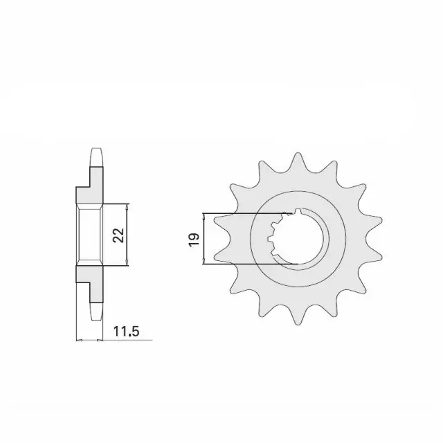 Expressversand Ritzel 15 Zähne Teilung 428 passend für Suzuki, Kawasaki u.a.