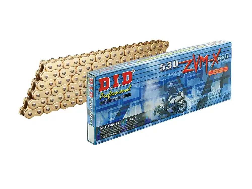 X-Ring-Motorradkette DID 530 ZVM-X G&G mit 098 Gliedern (super verstärkt, goldfarbig) endlos Angebot