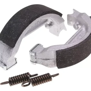 Bremsbackensatz Polini 80x18mm inkl. Federn für Trommelbremse für Honda Camino, Peugeot 103, 104, Puch Maxi (Speichenfelge), MV50X, X30, X50 Billig