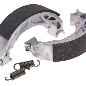 Abverkauf Bremsbackensatz Polini 110x25mm inkl. Federn für Trommelbremse für Gilera Runner, Piaggio NRG, ZIP, Vespa S50