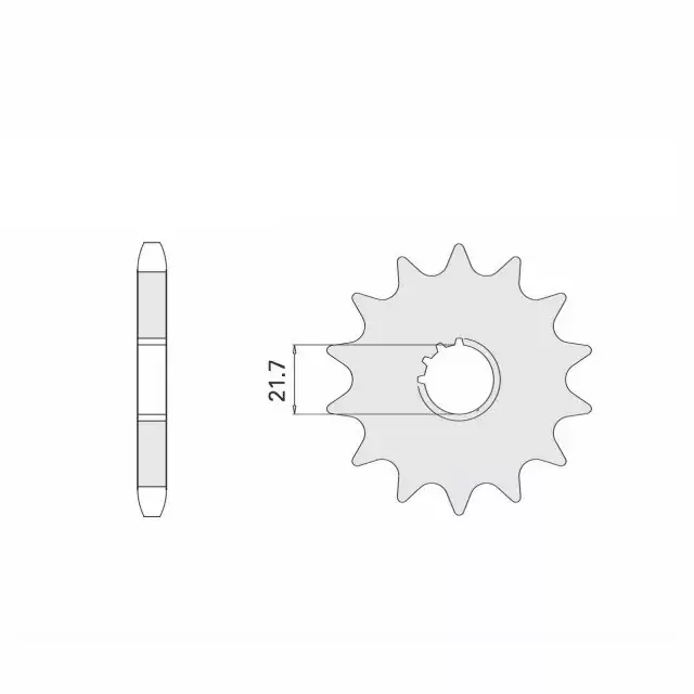 Markenware Ritzel gummiert 14 Zähne Teilung 525 passend für Yamaha, Suzuki, Kawasaki