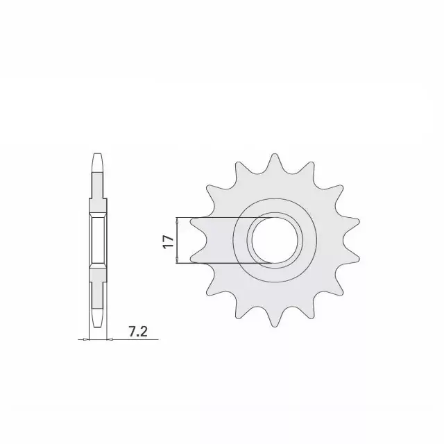 Preisknaller Ritzel 13 Zähne Teilung 415 passend für Aprilia, Rieju