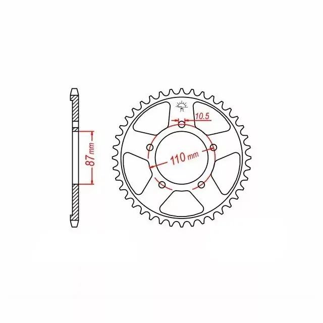 Günstig Kettenrad Aluminium passend für SUZUKI Z-44