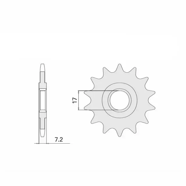 Ritzel 13 Zähne Teilung 420 passend für Yamaha, Aprilia, Beta, MBK, Peugeot, Rieju Neu