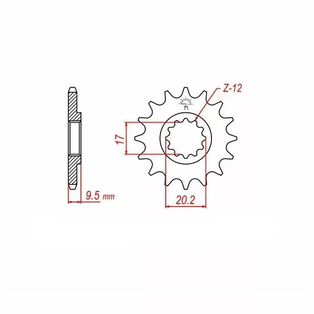 Ritzel 14 Zähne Teilung 428 passend für KTM Neu Im Sortiment