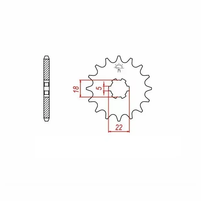 Garantierte Lieferung Ritzel 15 Zähne Teilung 530 passend für Suzuki GT500 T500