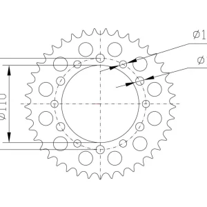 Jetzt Bestellen Kettenrad Aluminium Z-38 passend für Yamaha, Suzuki, Kawasaki