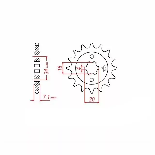 Ritzel 15 Zähne Teilung 520 passend für KTM Direkt Vom Hersteller