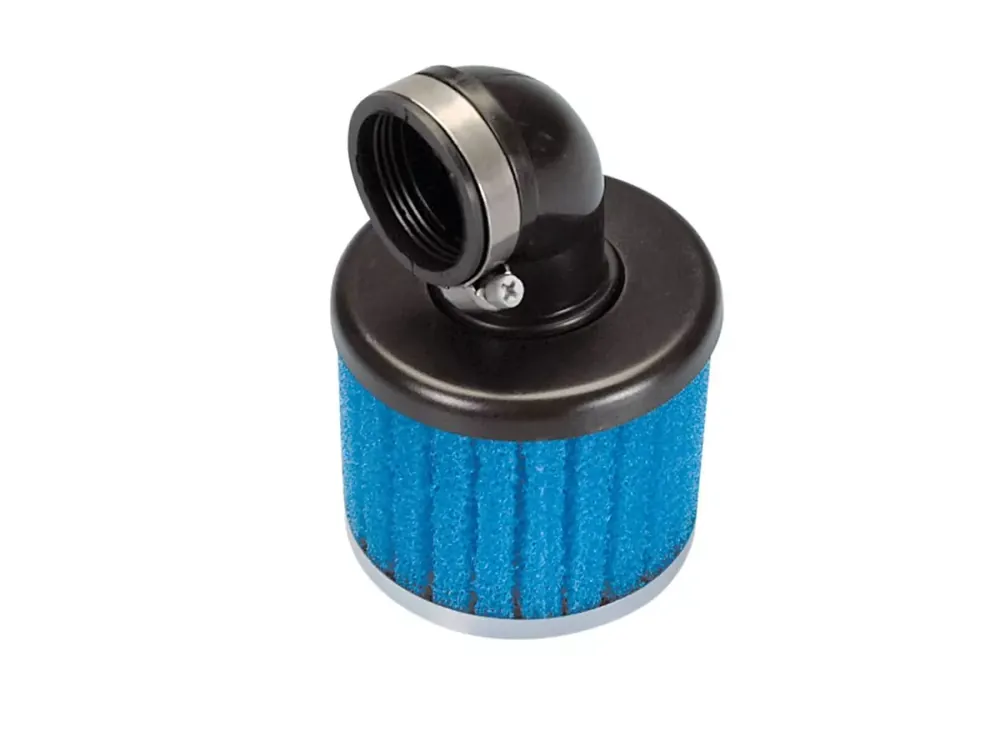 Luftfilter Polini Special Air Box Filter 34mm 90° blau Sonderangebot