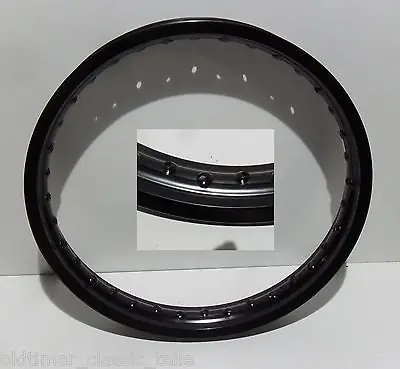 ALU Felge 21 x 1,6 schwarz Alufelge DKW NSU Oldtimer Miele Hercules BMW Gratis Versand