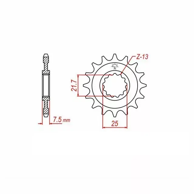 Ritzel 14 Zähne Teilung 520 passend für Kawasaki Top-Angebot