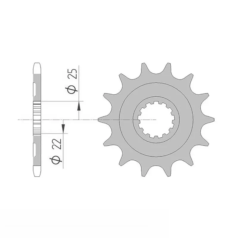 Sonderangebot Ritzel 14 Zähne Teilung 520 passend für Kawasaki