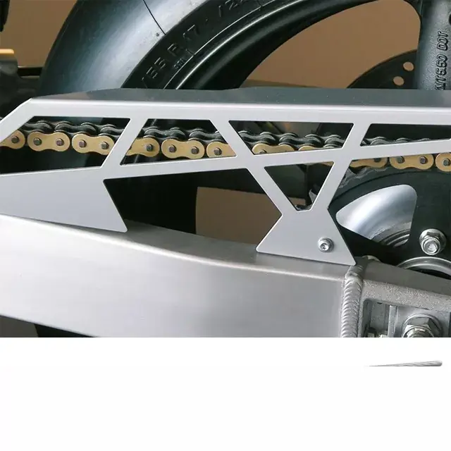 Neu LUCAS Kettenschutz Aluminium silber