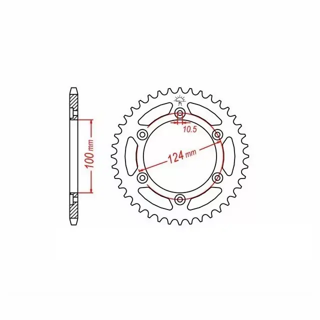 Top-Seller Kettenrad Aluminium passend für Ducati Z-41