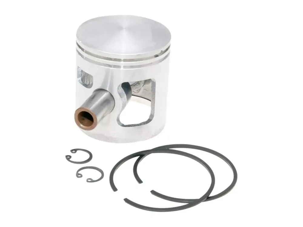 Kolben Satz Polini 46,4mm, 12mm Kolbenbolzen für Piaggio, Vespa Ciao Echt