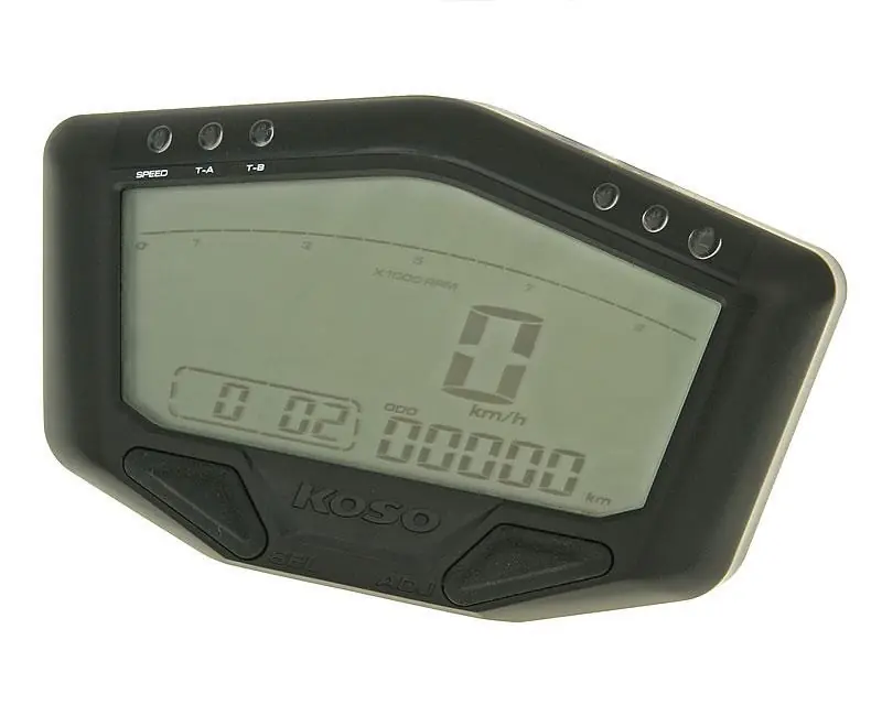 Multifunktions-Tachometer Koso DB-02R Road 12V Version Echt