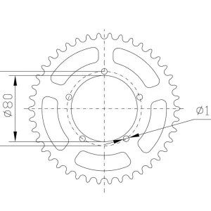 Kettenrad Aluminium passend für BMW Z-44 Zertifiziert