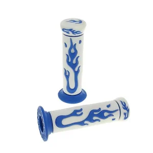 Neu Im Sortiment Griffe Satz Flame weiß, blau