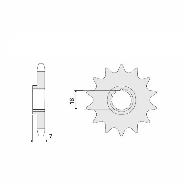 Ritzel 13 Zähne Teilung 520 passend für Suzuki Must-Have