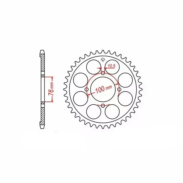 Kettenrad Aluminium passend für Suzuki Z-48 Heißes Angebot