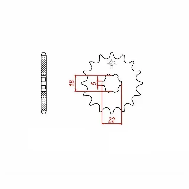 Ritzel 14 Zähne Teilung 525 passend für Suzuki Sonderangebot