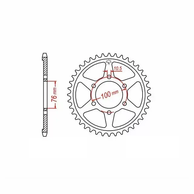 Sonderangebot Kettenrad Stahl 45 Zähne Teilung 530 passend für Suzuki