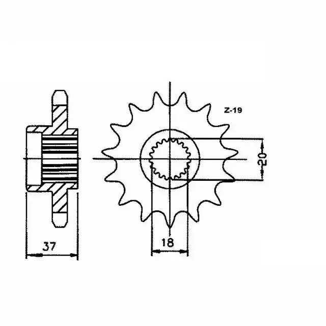 Ritzel 17 Zähne Teilung 520 passend für Aeon Kracherpreis
