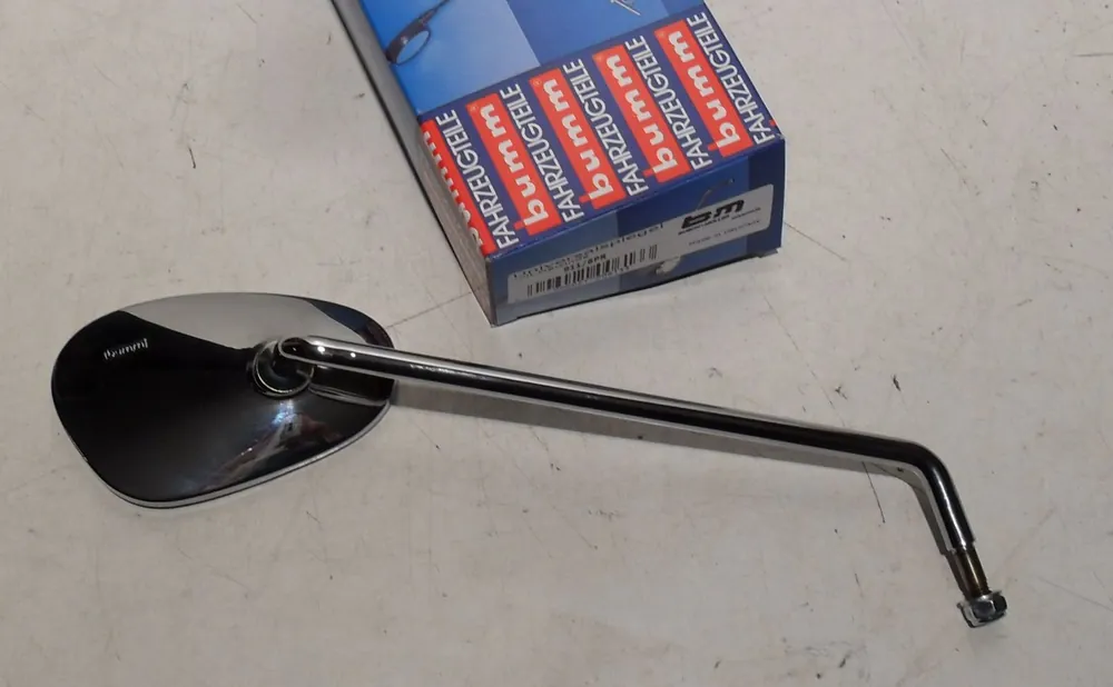 Begrenztes Angebot Spiegel passend für Zündapp Kreidler Florett Eitank Chrom oval rechts BUMM Germany