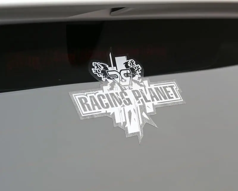 Aufkleber Racing Planet 130x105mm weiß Must-Have