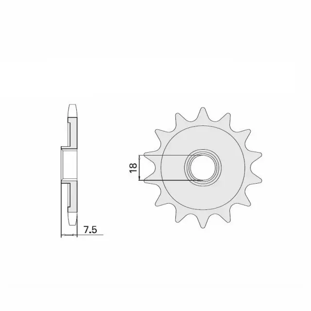 Ritzel 13 Zähne Teilung 520 passend für Honda Heißes Angebot