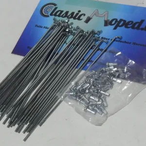 Gratis Versand 1 Satz Speichen + Nippel 160 x 2,9 mm 90° Moped Mofa NEU