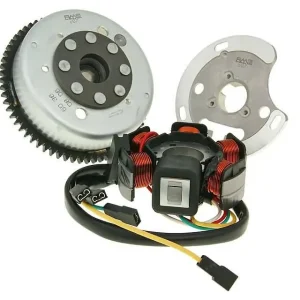 Zündung inkl. Schwungscheibe für Piaggio / Derbi Motor D50B0 E-Start Neue Ware