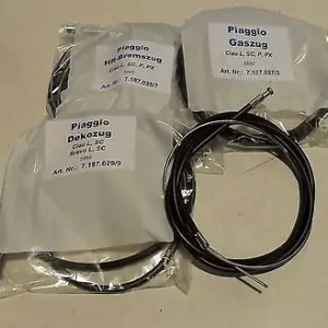 Markenware Satz Züge für Vespa Piaggio Ciao Bowdenzüge   - Komplett - Mofa Moped NEU